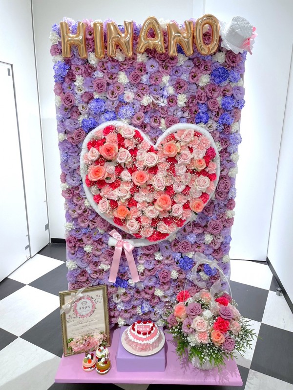 HKT48 後藤陽菜乃様へお祝いスタンド花を納品しました[公演祝い花]